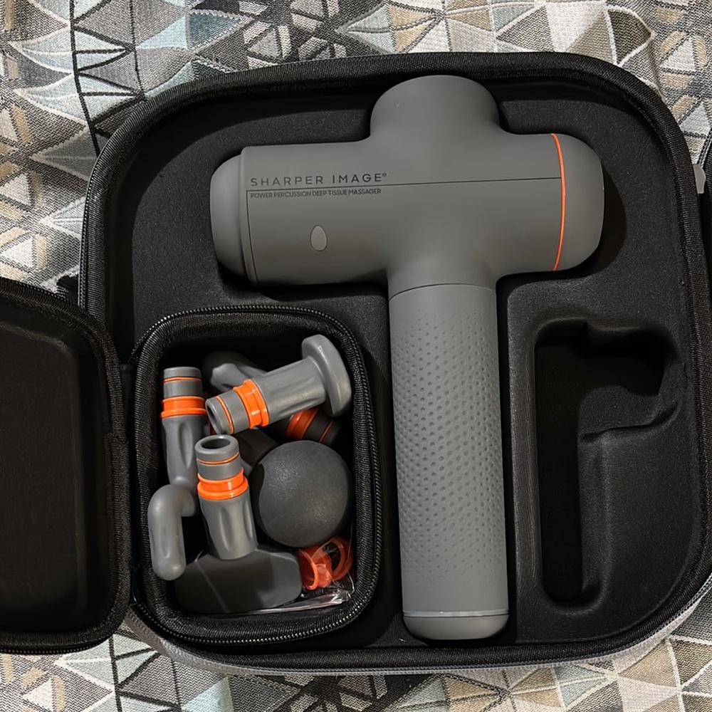 Sharper Image Gray and Orange Message Gun